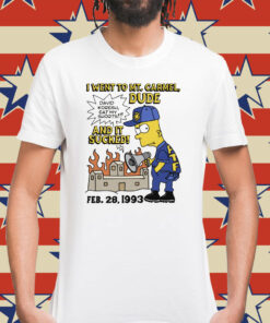 Bootleg Bart I Went To Mt. Carmel Dude And It Sucked Shirt