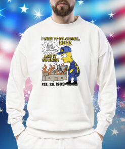Bootleg Bart I Went To Mt. Carmel Dude And It Sucked Shirt