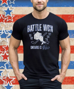 Battle Won Ontario Is Blue Tee Shirt