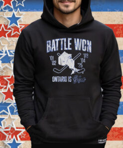 Battle Won Ontario Is Blue Tee Shirt