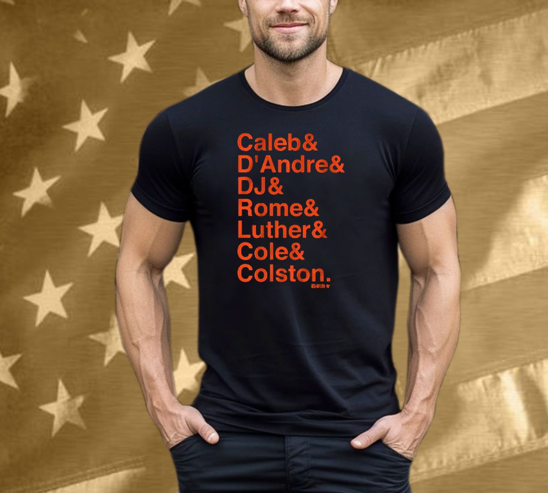 Chicago Football Caleb & D'Andre & DJ & Rome & Luther & Cole & Colston Tee Shirt