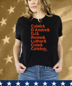 Chicago Football Caleb & D'Andre & DJ & Rome & Luther & Cole & Colston Tee Shirt