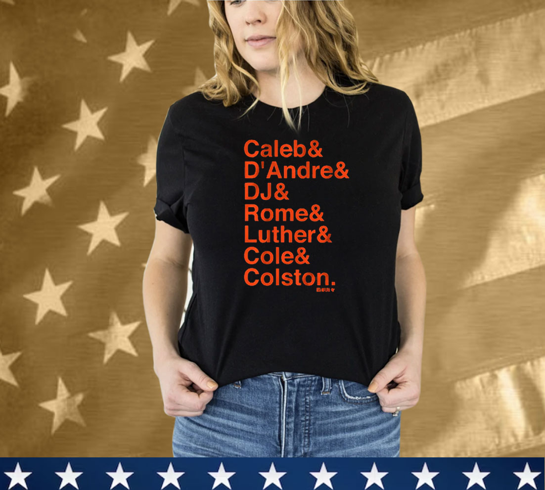 Chicago Football Caleb & D'Andre & DJ & Rome & Luther & Cole & Colston Tee Shirt