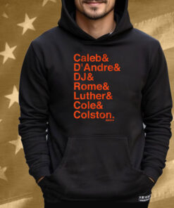 Chicago Football Caleb & D'Andre & DJ & Rome & Luther & Cole & Colston Tee Shirt