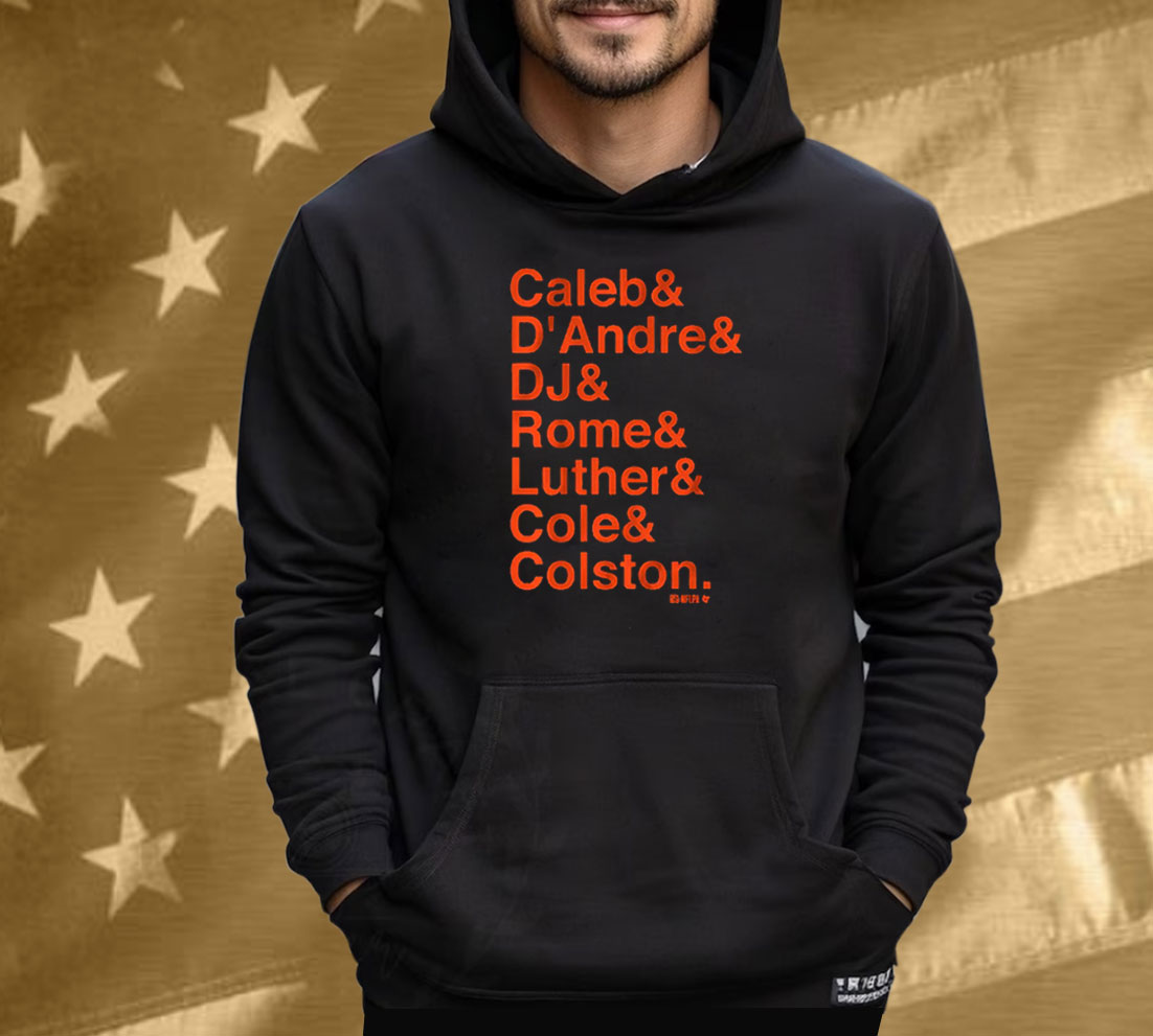 Chicago Football Caleb & D'Andre & DJ & Rome & Luther & Cole & Colston Tee Shirt