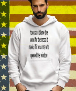 Limted How Can I Blame The Wind For The Mess It Made Tee Shirt