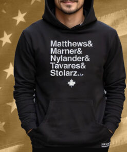 Toronto Hockey Matthews & Marner & Nylander & Tavares & Stolarz Tee Shirt