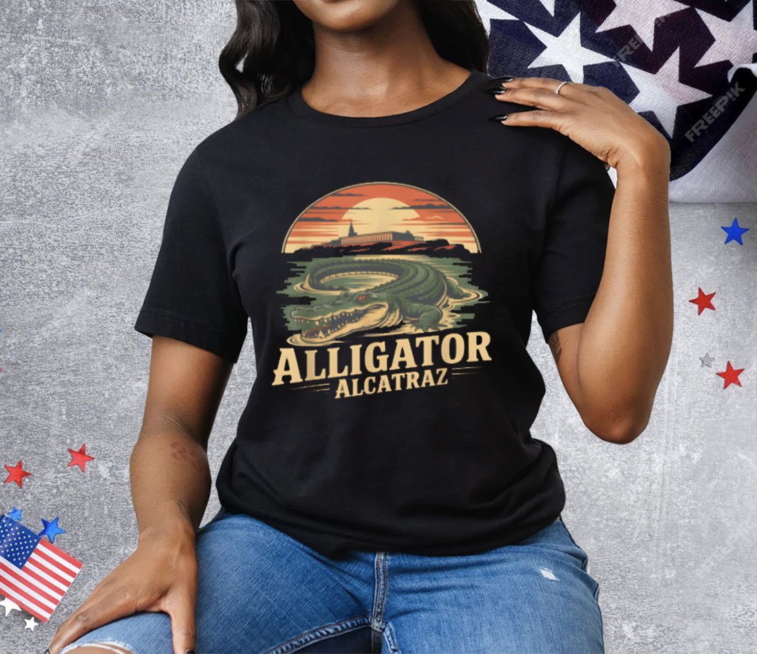 Funny Design Alligator Alcatraz Tee Shirt