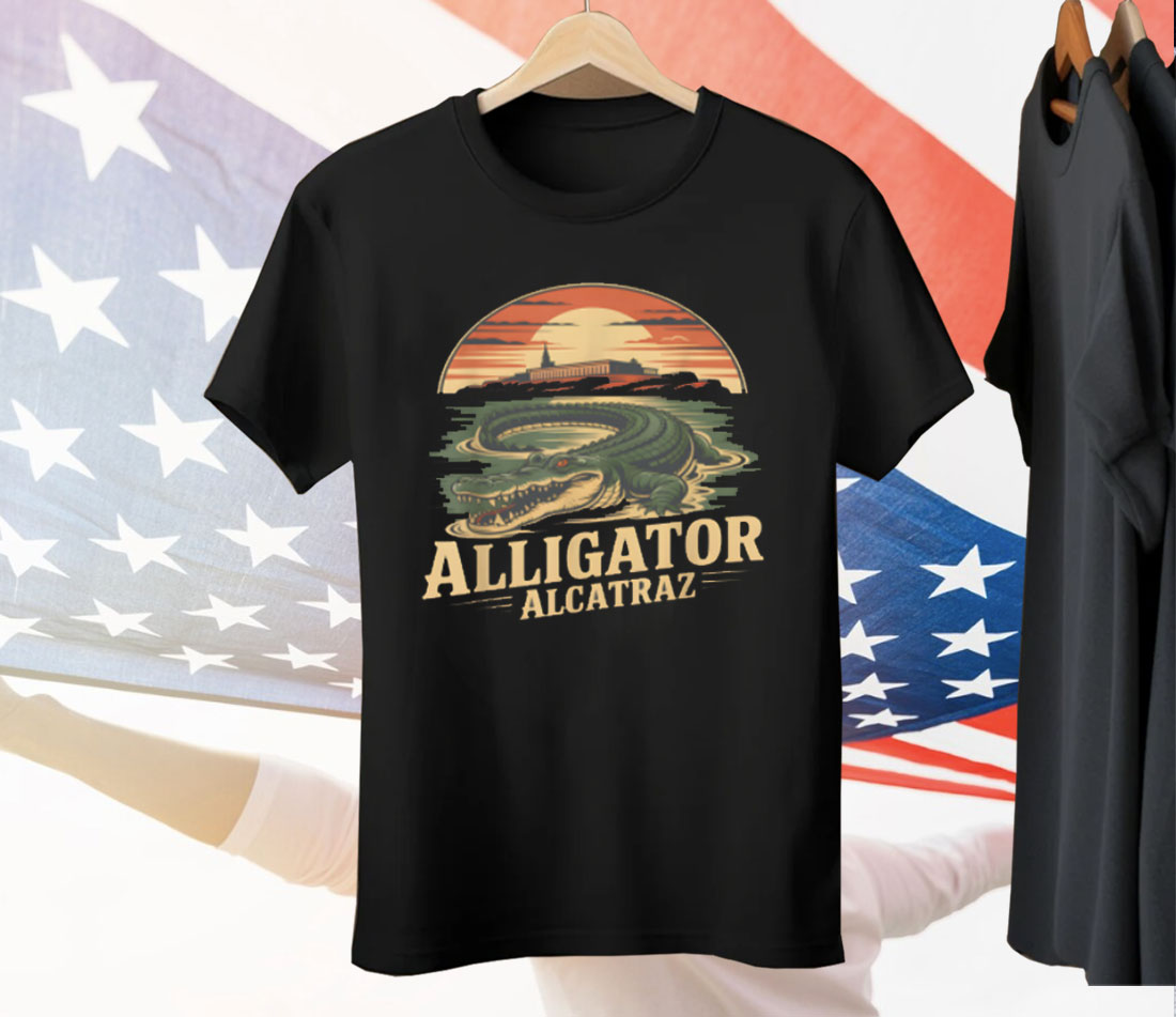Funny Design Alligator Alcatraz Tee Shirt