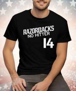 Gage Wood Arkansas Razorbacks 2025 NCAA Baseball Men’s College World Series No-Hitter Tee Shirt