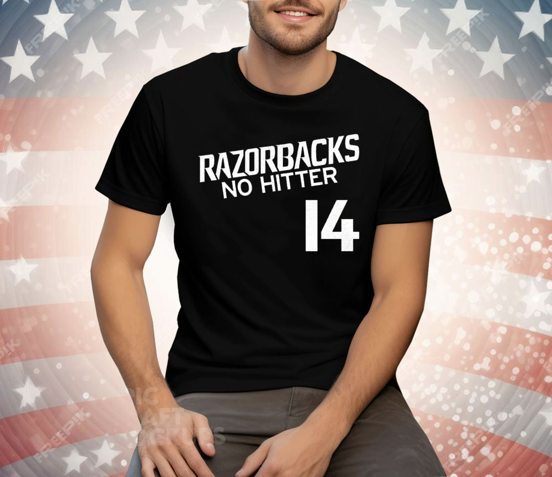 Gage Wood Arkansas Razorbacks 2025 NCAA Baseball Men’s College World Series No-Hitter Tee Shirt