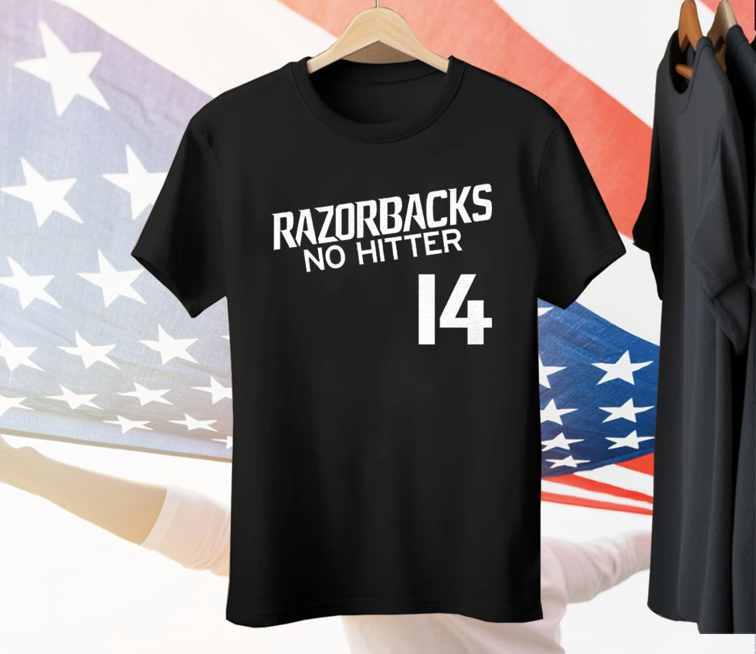 Gage Wood Arkansas Razorbacks 2025 NCAA Baseball Men’s College World Series No-Hitter Tee Shirt