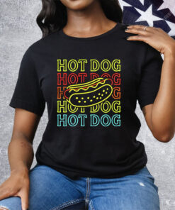 Hot Dog Neon Tee Shirt