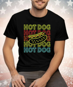 Hot Dog Neon Tee Shirt