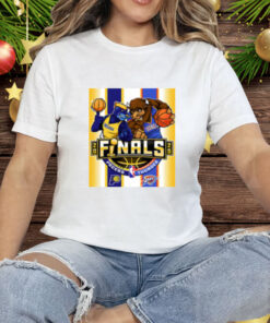 Indiana Pacers Vs Oklahoma City Thunder 2025 NBA Finals Mascot Tee Shirt