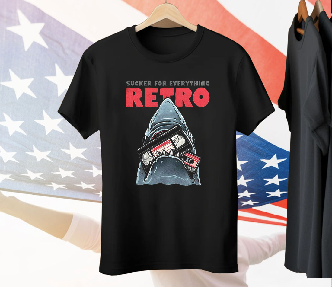 JAWS Shark Sucker For Everything Retro Tee Shirt
