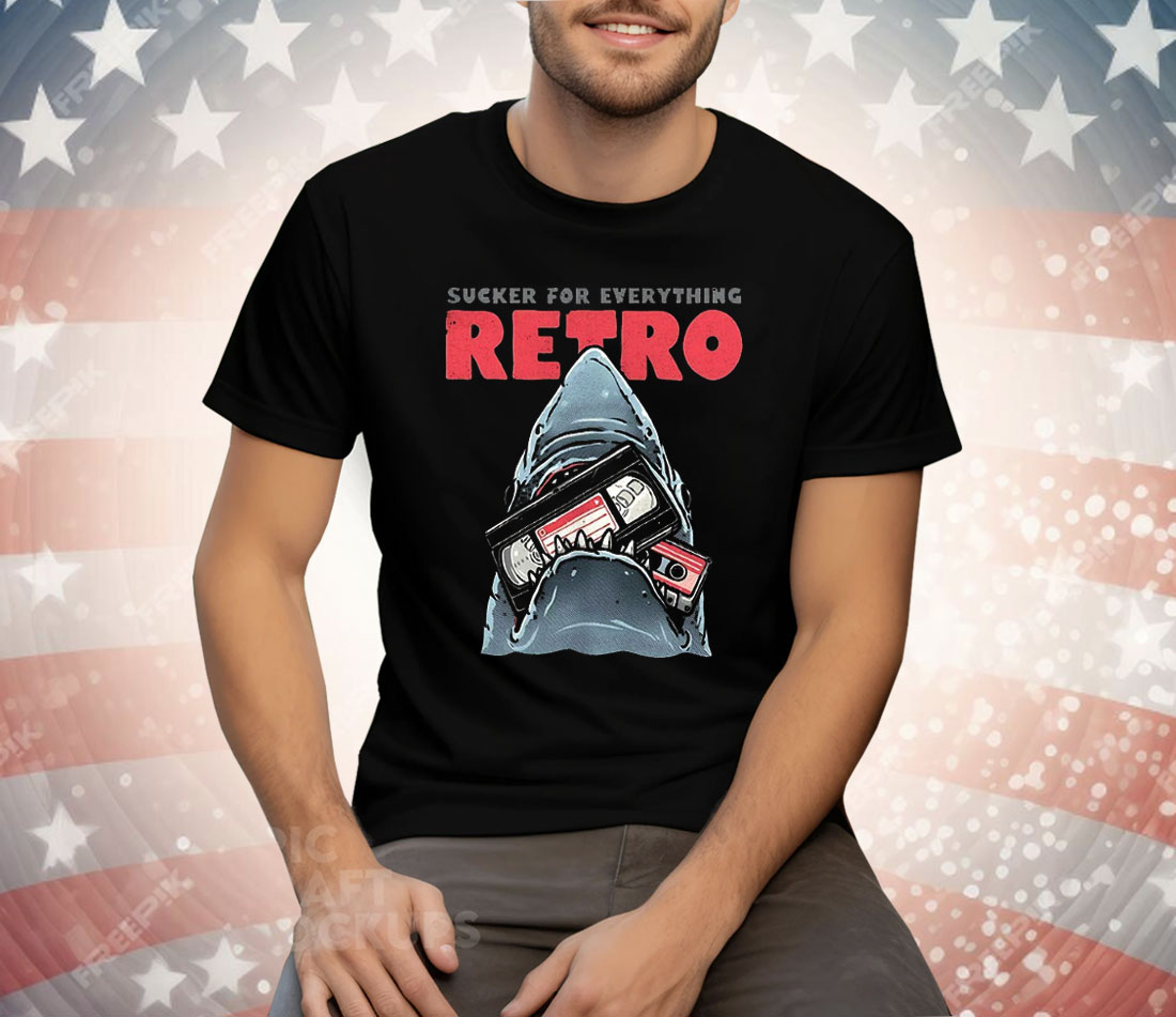 JAWS Shark Sucker For Everything Retro Tee Shirt