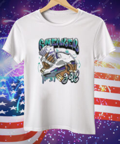 Jordan 5 Grape Sneaker Girl Tee Shirt