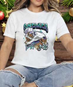 Jordan 5 Grape Sneaker Girl Tee Shirt