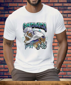 Jordan 5 Grape Sneaker Girl Tee Shirt