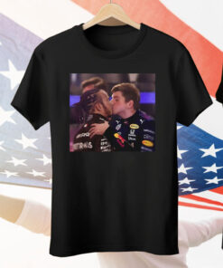 Lewis Hamilton kiss Max Verstappen Tee Shirt