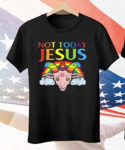 Today Not Jesussatan Goatsatanic Rainbow Satanism Tee Shirt