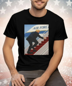 Trump Air Force One Stumble Shirt Viral Moment 2025 Tee Shirt