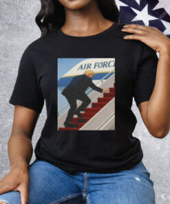 Trump Air Force One Stumble Shirt Viral Moment 2025 Tee Shirt