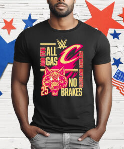 All Gas No brakes Jacob Fatu Cleveland Cavaliers 2025 T-Shirt