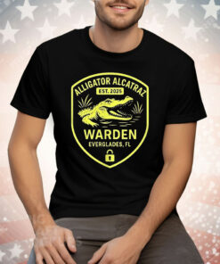 Alligator Alcatraz Warden Everglades FL 2025 Tee Shirt