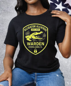 Alligator Alcatraz Warden Everglades FL 2025 Tee Shirt