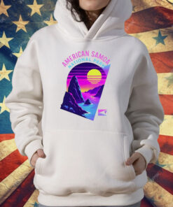 American Samoa Vaporwave Retro Sunset T-Shirt