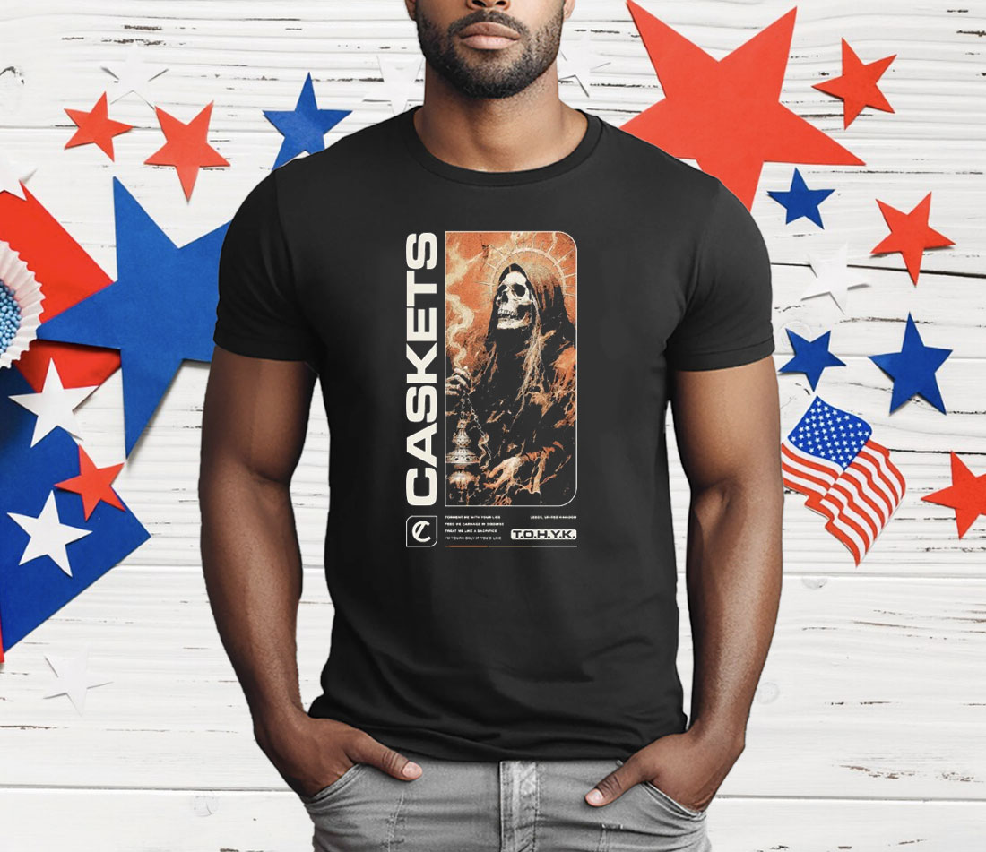 Caskets The Only Heaven You’ll Know Tohyk Leeds Grim Reaper T-Shirt