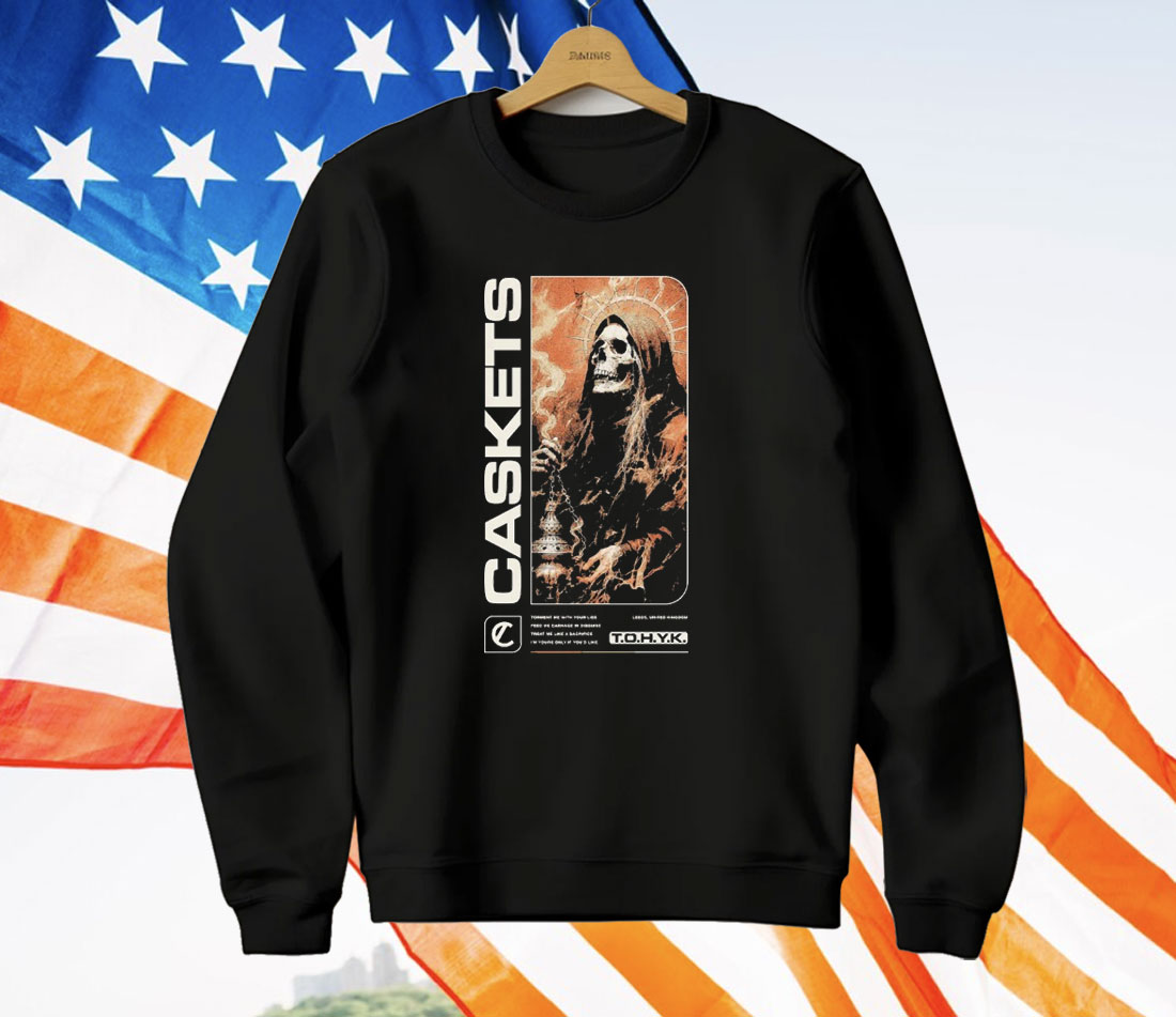 Caskets The Only Heaven You’ll Know Tohyk Leeds Grim Reaper T-Shirt