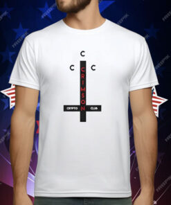 Crimson Crypto Club Ringer T-Shirt