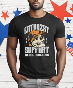 Enthuzst Support Blue Color Skull T-Shirt