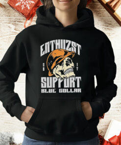 Enthuzst Support Blue Color Skull T-Shirt