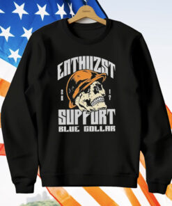Enthuzst Support Blue Color Skull T-Shirt