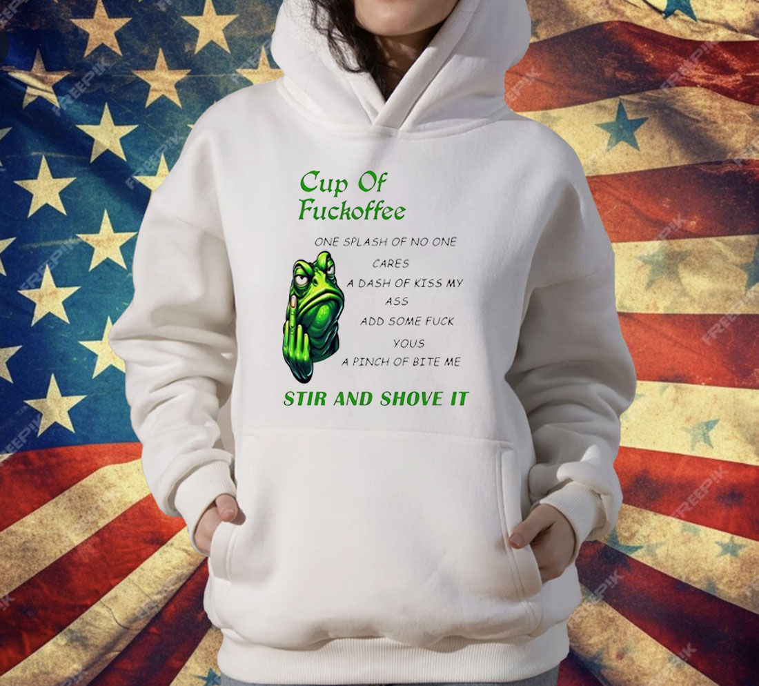 Frog Cup Of Fuckoffee One Splash Of No One Cares T-Shirt