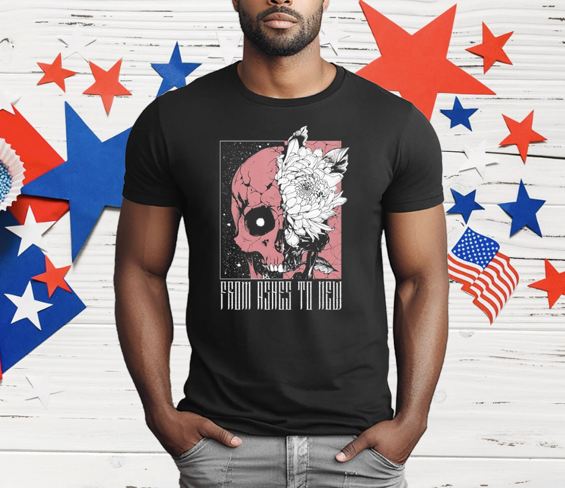 From Ashes To New Deadbloom Skull T-Shirt