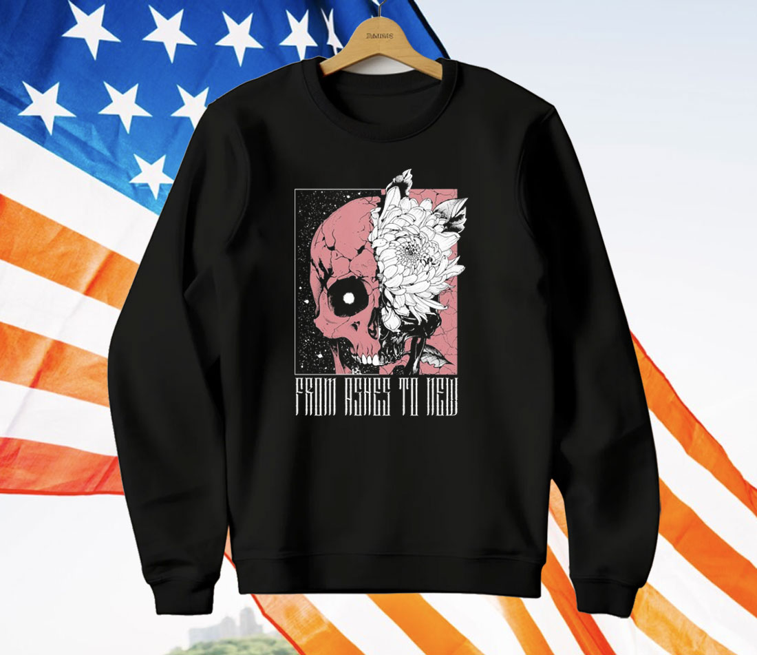 From Ashes To New Deadbloom Skull T-Shirt
