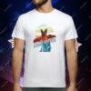 German Shepherd Multi Color T-Shirt