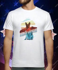 German Shepherd Multi Color T-Shirt