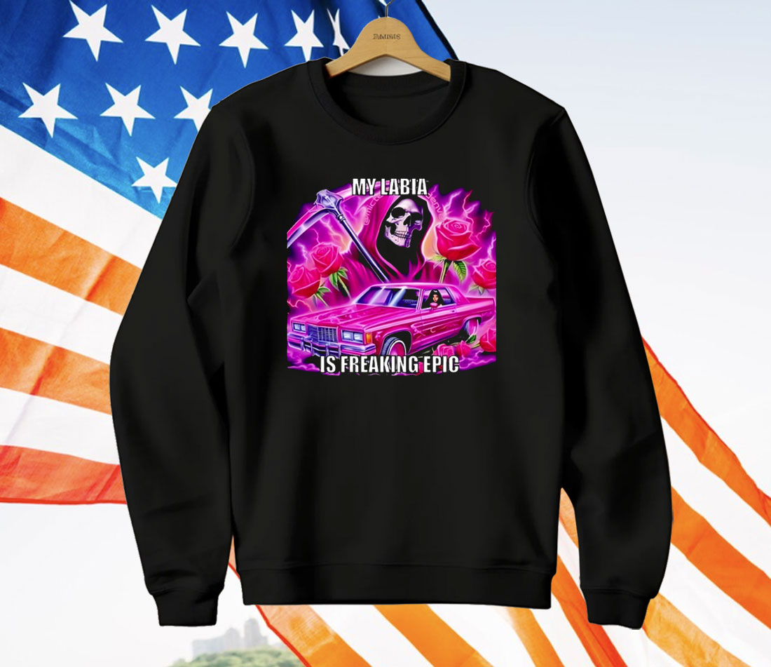 Grim Reaper My Labia Is Freaking Epic T-Shirt