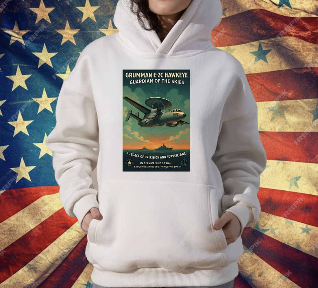 Grumman E-2C Hawkeye Vintage Naval Surveillance Legend T-Shirt