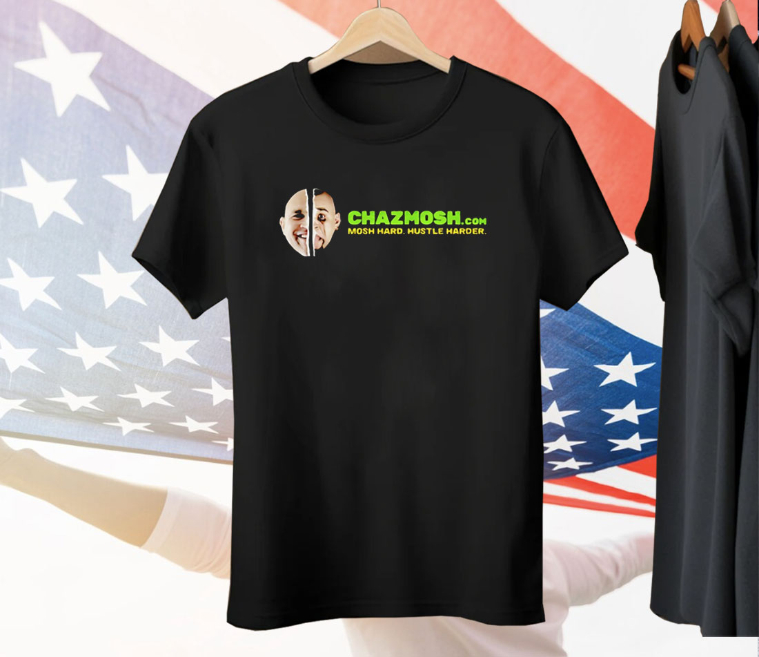 Headbangers Side By Side Mosh Hard Hustle Harder Tee Shirt