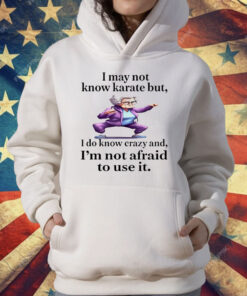 I May Not Know Karate But I Do Know Crazy T-Shirt