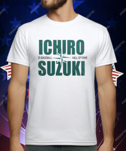 Ichiro Suzuki 25 Baseball Hall Of Fame T-Shirt