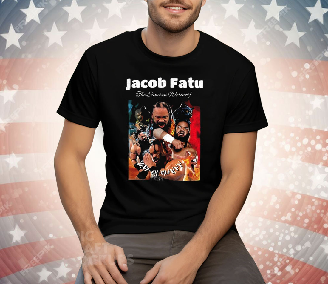 Jacob Fatu The Samoan Werewolf Wrestling Tee Shirt