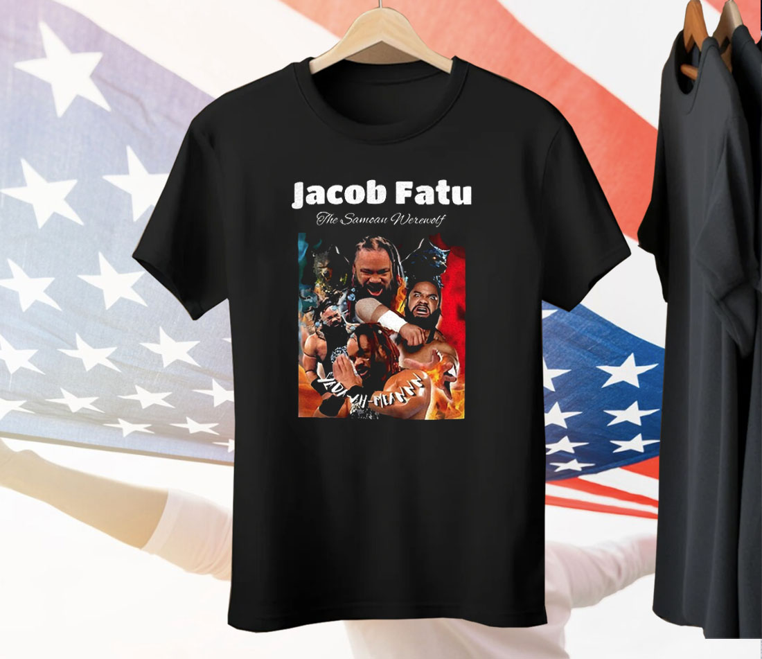 Jacob Fatu The Samoan Werewolf Wrestling Tee Shirt